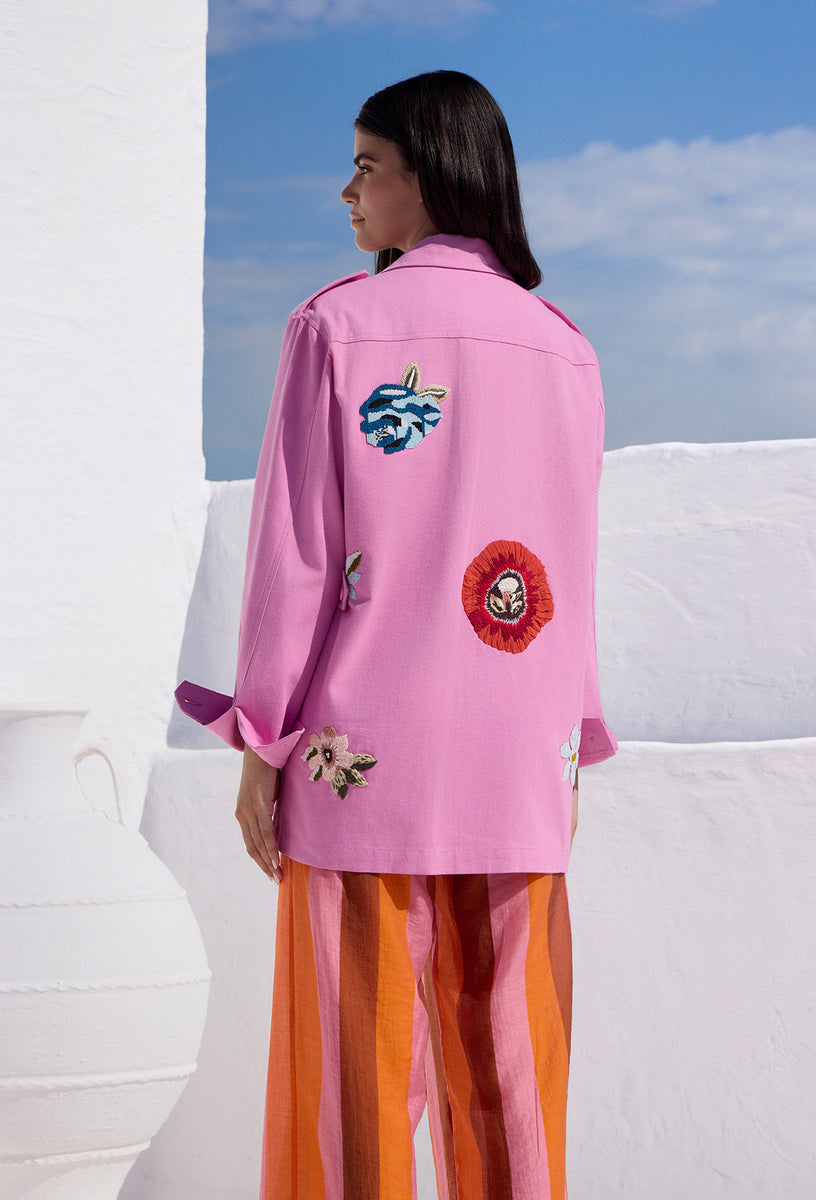 シャナナミルSHANANA MILイギリス軍PINK COMO JACKET\