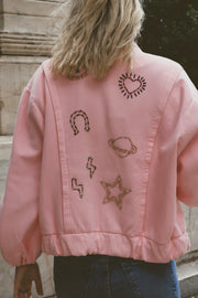 Allover Cotton Bomber