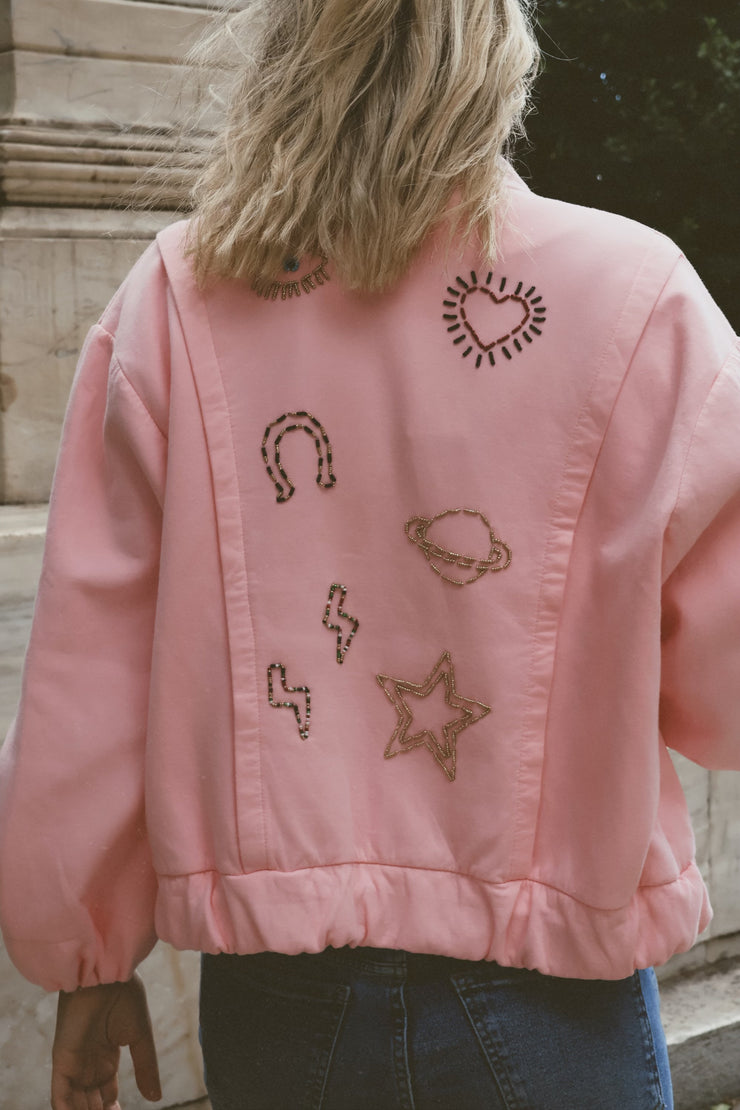 Allover Cotton Bomber