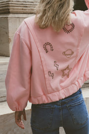 Allover Cotton Bomber
