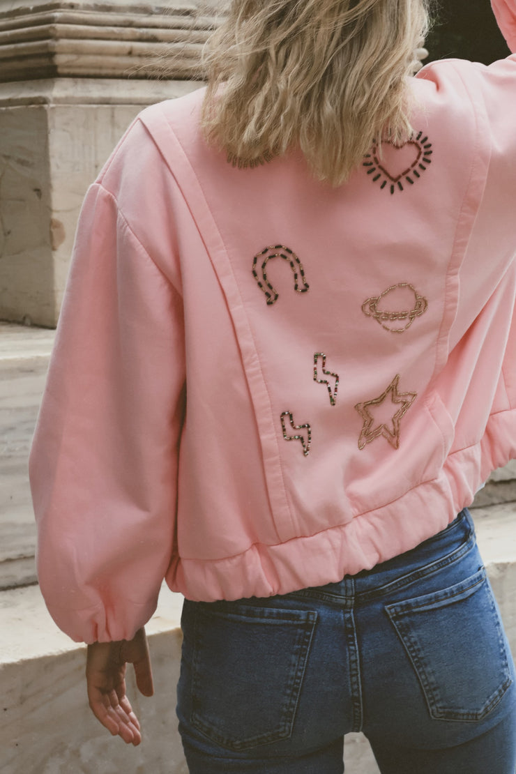 Allover Cotton Bomber