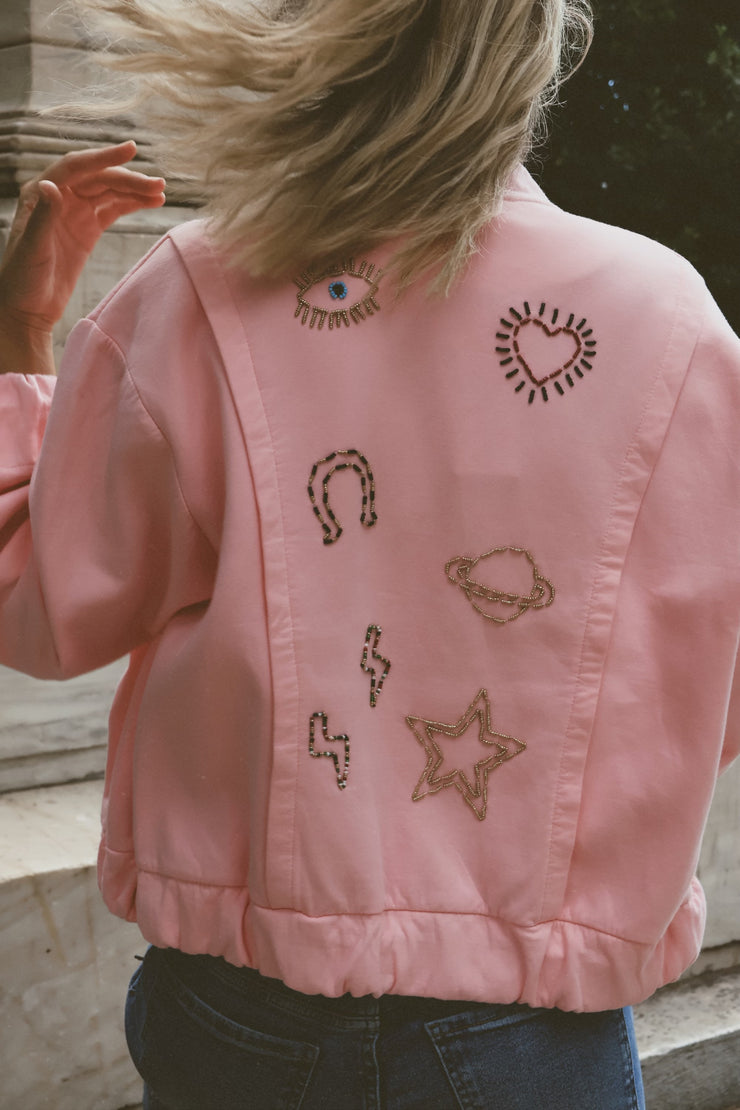 Allover Cotton Bomber