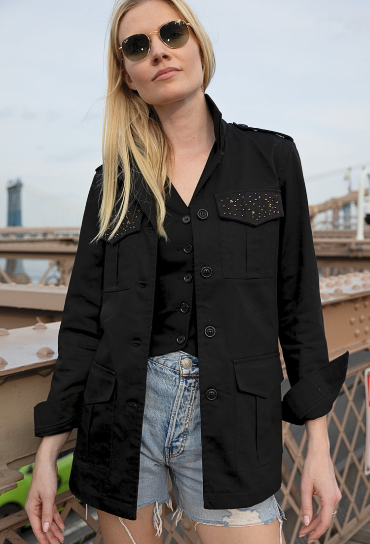 KAJA WIDE SAFARI JACKET BLACK SIZE L 稀少品 Limited Cosmic Universe Safari Jacket Black – ZoeK