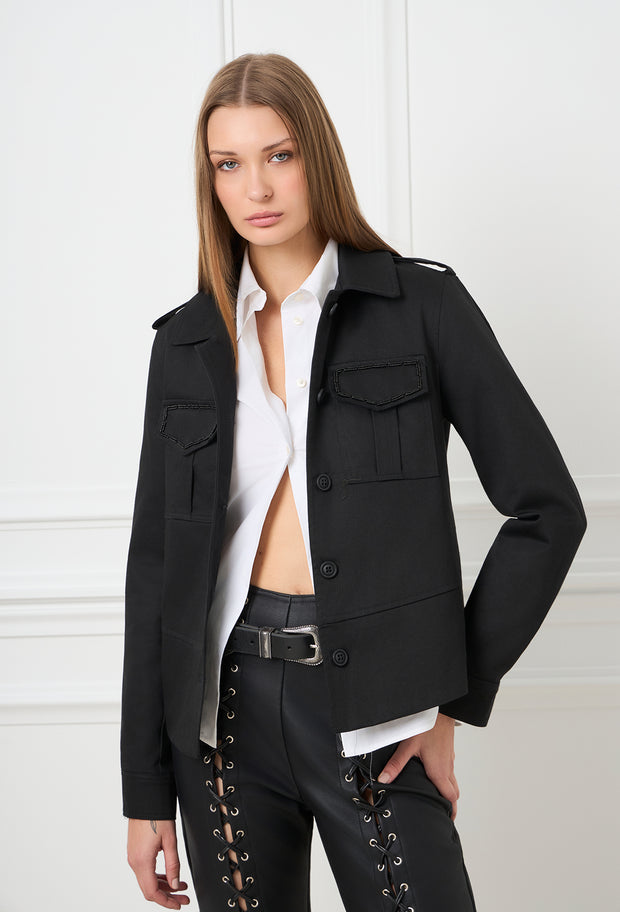Antonia Karra x ZoeK Evil Eye Madison Jacket Black