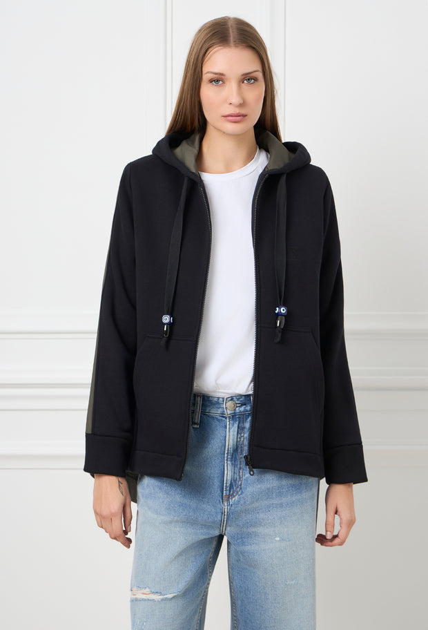 Boho Spirit Army Hoodie Black