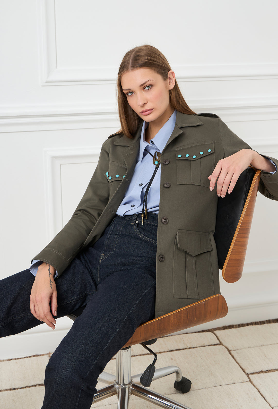 Dallas Safari Jacket Khaki – ZoeK