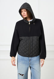 Duo Knitted Puffy Noir Jacket