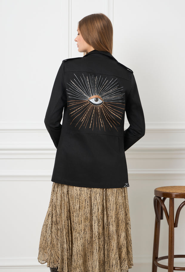 Eclipse Evil Eye Safari Jacket Black