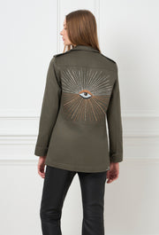 Eclipse Evil Eye Safari Jacket Khaki