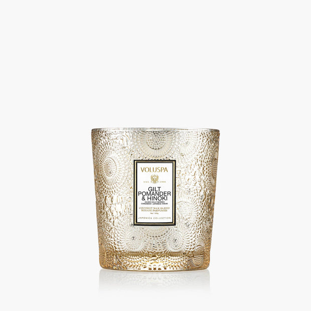 Voluspa Gilt Pomander & Hinoki Candle