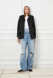 Limited Velvet Baroque Safari Jacket Black