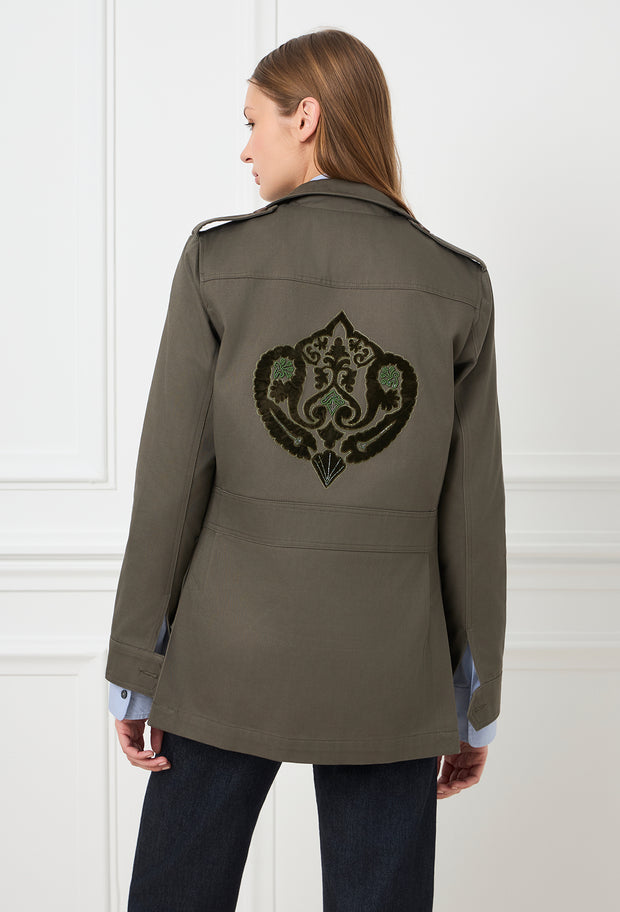 Limited Velvet Baroque Safari Jacket Khaki