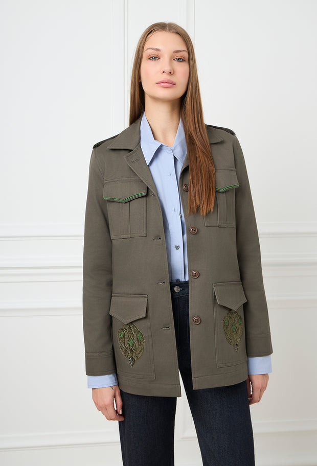 Limited Velvet Baroque Safari Jacket Khaki