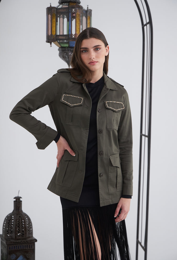 Lucky Safari Jacket Khaki