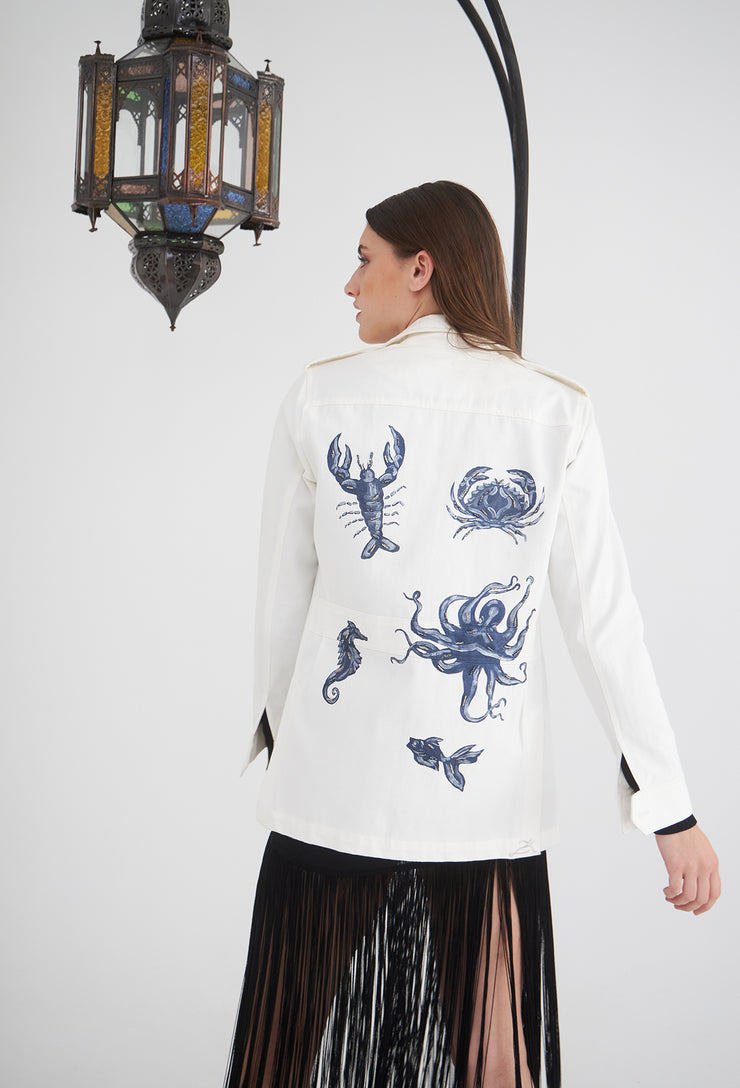 Marine Safari Jacket Off White