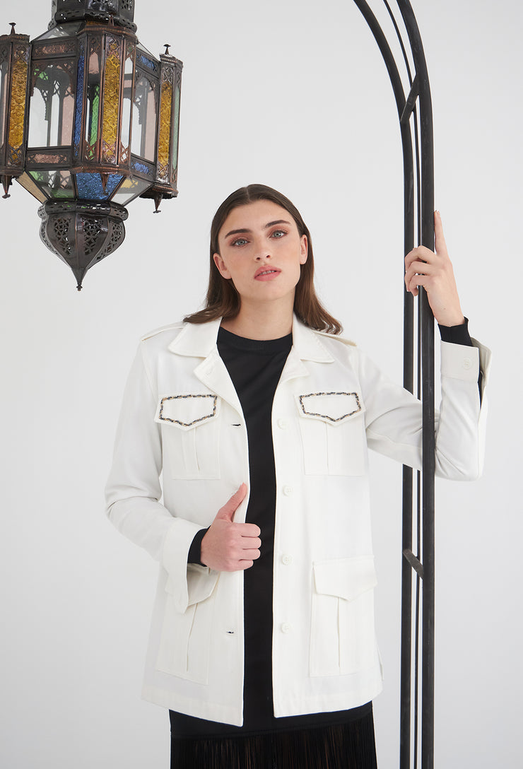Marine Safari Jacket Off White