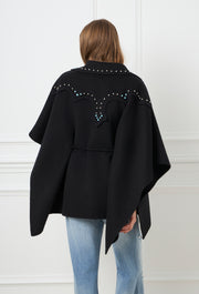 Midnight Texas Wool Cape