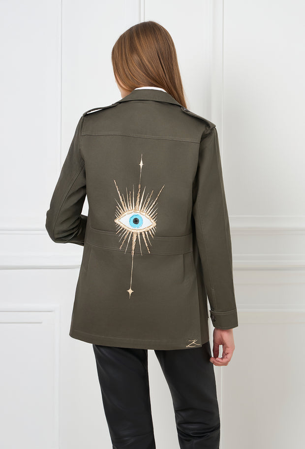 Mystic Eye Safari Jacket Khaki