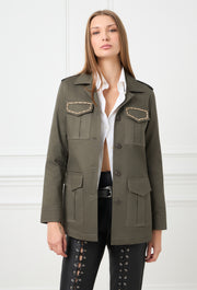 Mystic Eye Safari Jacket Khaki