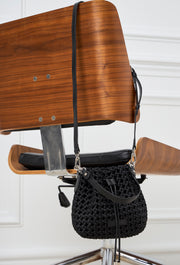 Napoli Woven Mini Bucket Black