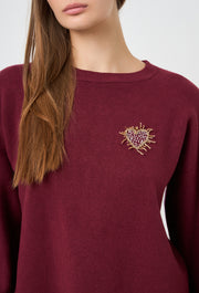 Heart Balloon Knitted Sweater