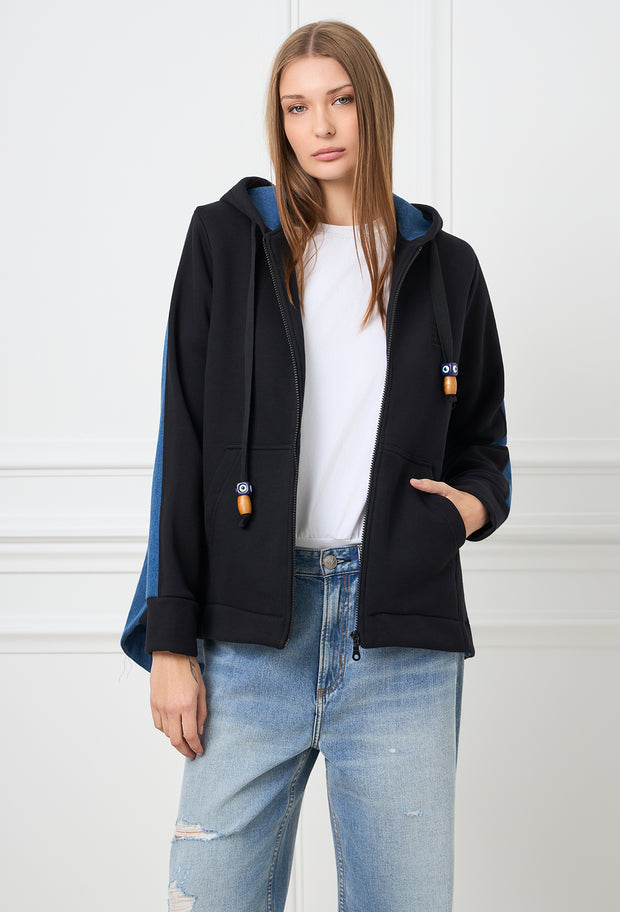 Paisley Gaze Army Hoodie Denim