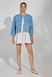 Sun Eye Box Jacket Denim