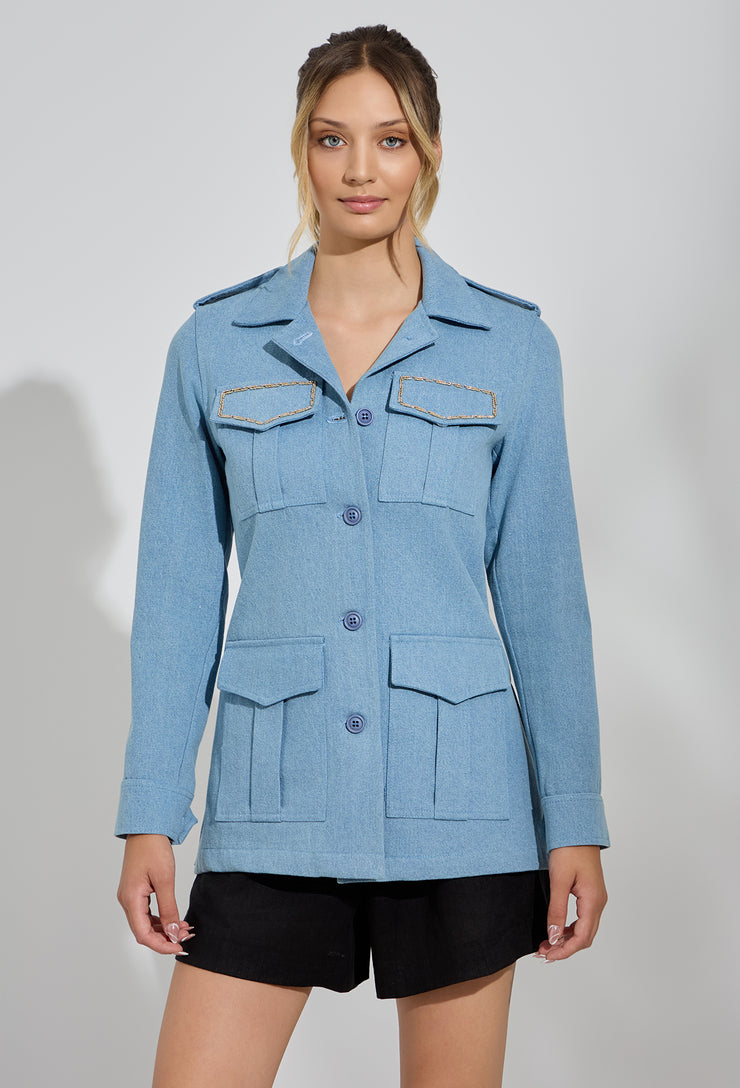 Lucky Safari Jacket  Denim