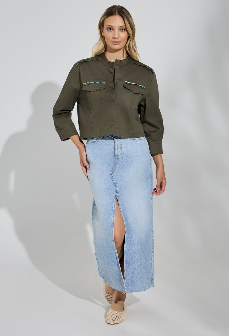Sun Eye Box Jacket Khaki