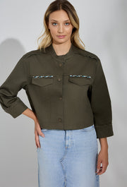Sun Eye Box Jacket Khaki