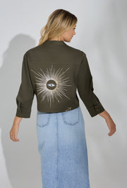 Sun Eye Box Jacket Khaki