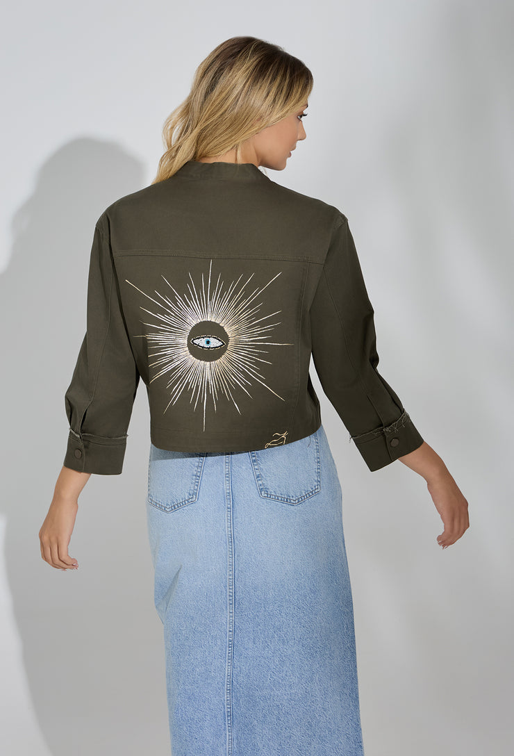 Sun Eye Box Jacket Khaki