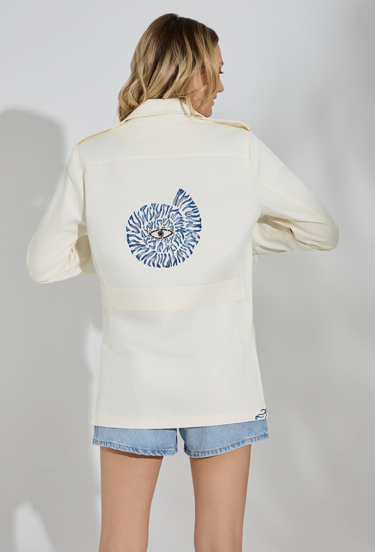 Ocean Gaze Safari Jacket Off White