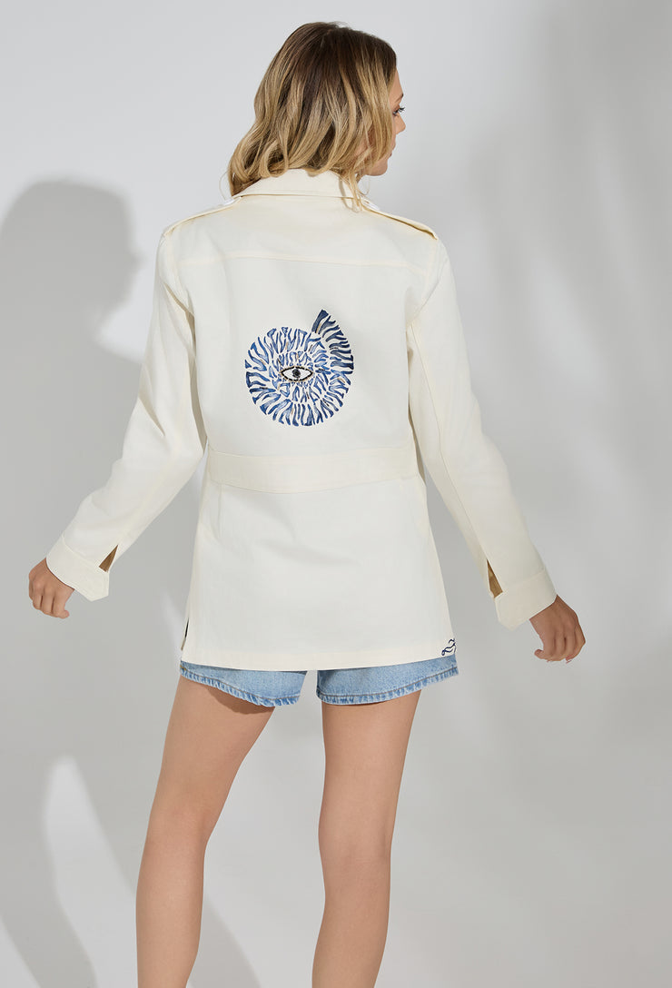 Ocean Gaze Safari Jacket Off White