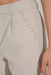 Cigarette Pants Beige