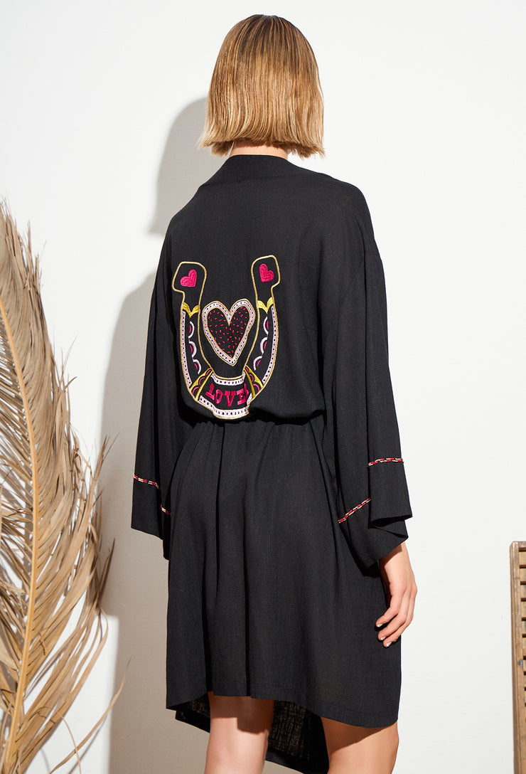 Lucky Kimono Black