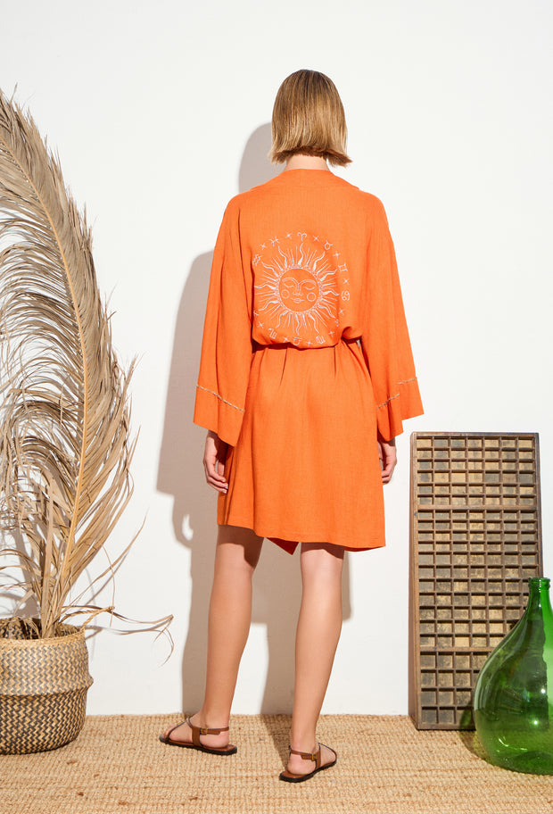 Zodiac Sun Kimono Rustic