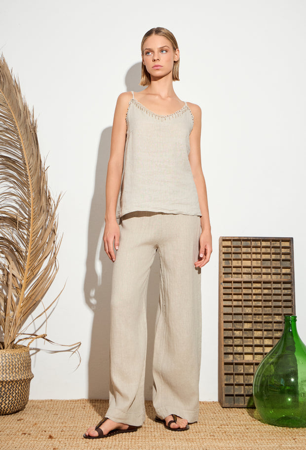Lines Linen Top