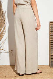 Relaxed Linen Pants Beige