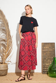 Red Bandana Skirt