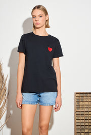 Mini Heart T-shirt Black