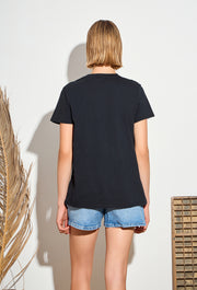 Mini Heart T-shirt Black