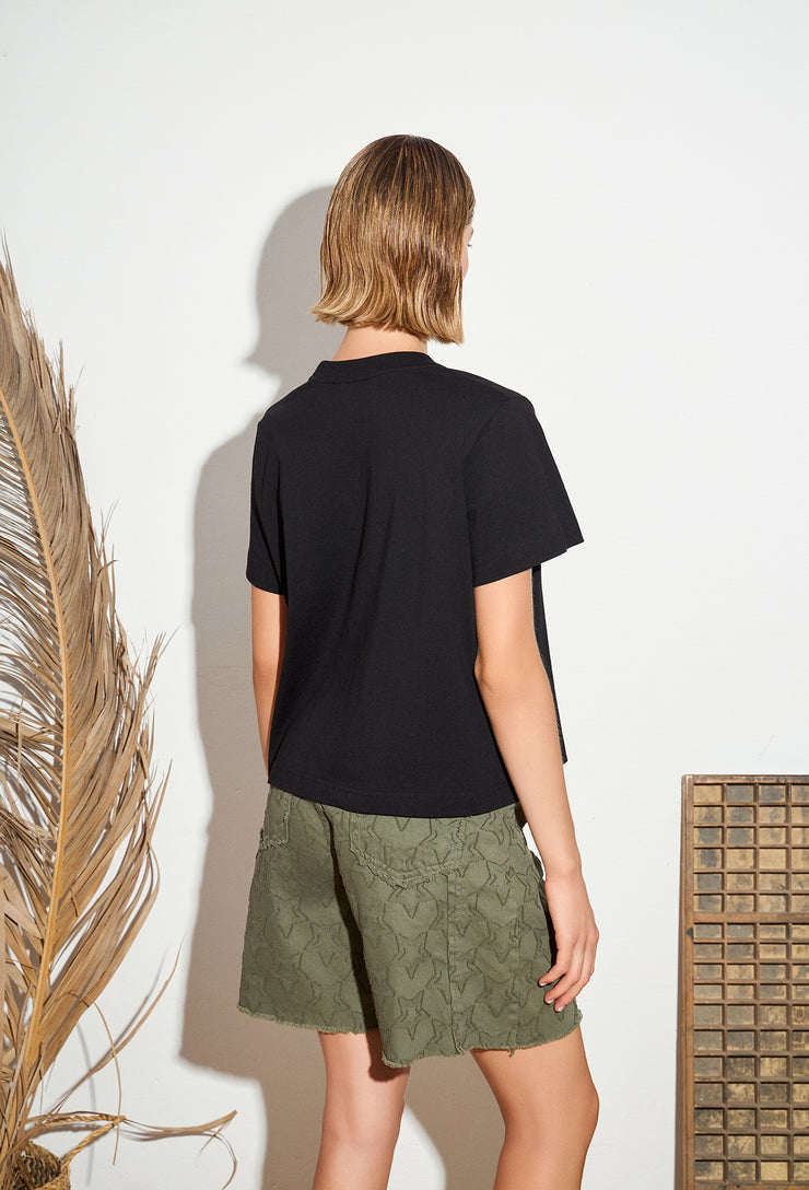 Boho T-shirt Black