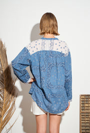 Bandana Blue Shirt