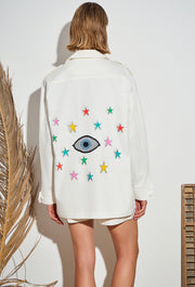 Stellar Gaze Army Jacket Off White