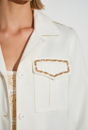 Soleil Safari Jacket Off White