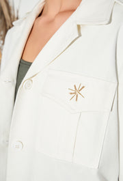 Dragonfly Army Jacket Off White