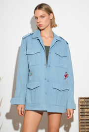 Always Me Army Jacket Denim