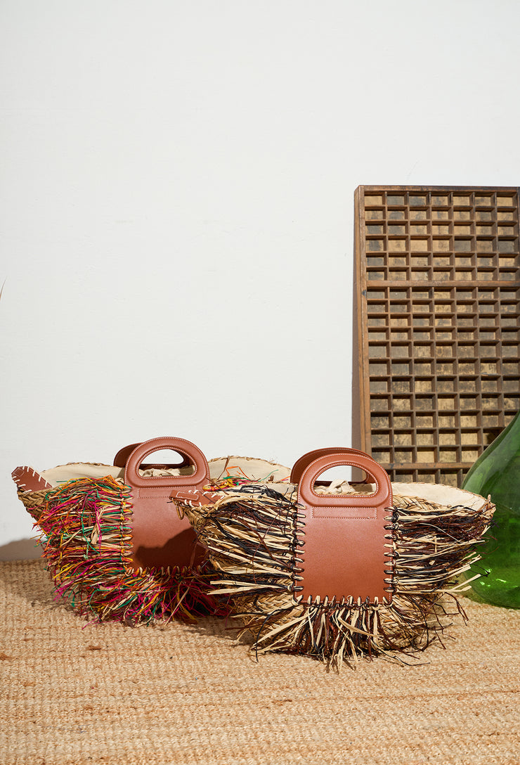 Ibiza Raffia Basket Bag