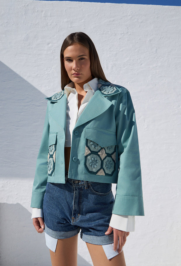 Mosaic Dreams Hudson Jacket Mint
